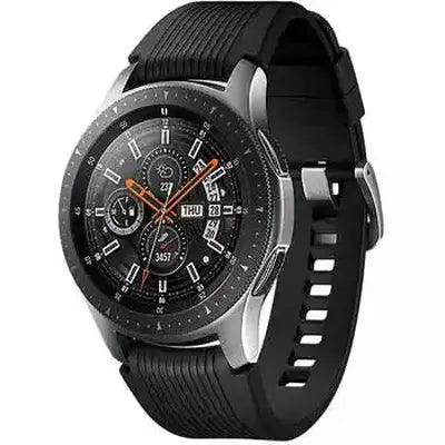 Samsung Galaxy Watch 46 mm argento am Cinghia in silicone nero Wi-Fi