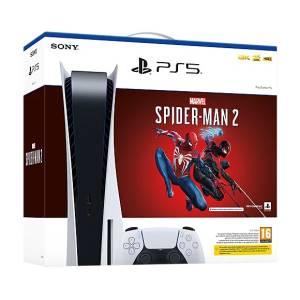 PS5 Console 825GB Standard Ed. White +Marvels Spider-Man 2-0