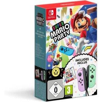 Switch Super Mario Party Code + 2 Joy-Con Verde+Viola Pastello-0