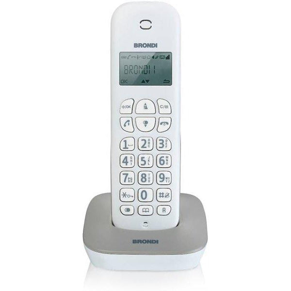 Telefono Cordless Brondi Gala Bianco/Grigio-0