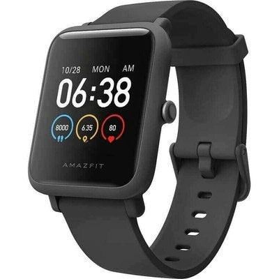 Amazfit Bip S smartwatch con cinturino di Silicone Nero.