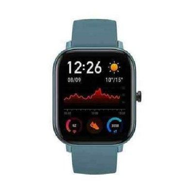 Amazfit GTS Cassa Alluminia Cinturino Silicone Blu, Orologio Intelligente