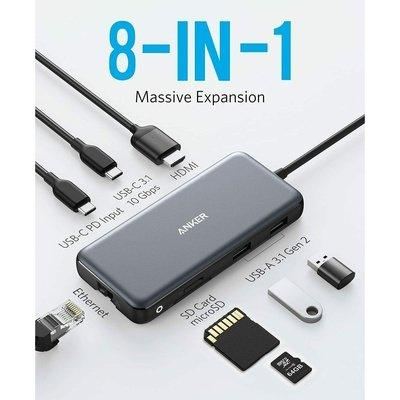 Anker Adattatore USB-C 8 in 1, adattatore PowerExpand USB-C, 100 W Power Deliver