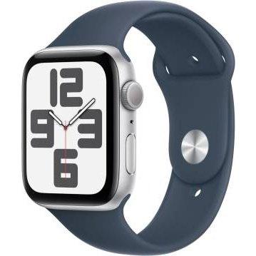 Apple Watch SE 2023 44mm Aluminium Silver Sport Band Storm Blue M/L MREE3QL/A-0