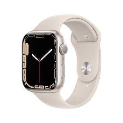 Apple Watch Serie 7 45mm Starlight Aluminium Case/Starlight Sport Band ITA MKN63TY/A