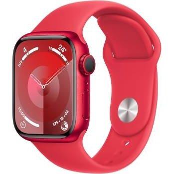 Apple Watch Serie 9 41mm Aluminium (PRODUCT)Red Sport Band (PRODUCT)Red M/L MRXH3QL/A-0