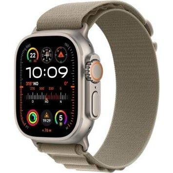 Apple Watch Ultra2 Cell 49mm Titanium Alpine Loop Olive L MRF03TY/A-0