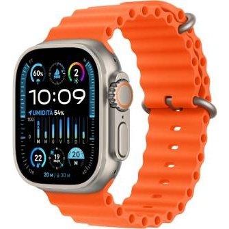 Apple Watch Ultra2 Cell 49mm Titanium Ocean Band Orange MREH3TY/A-0