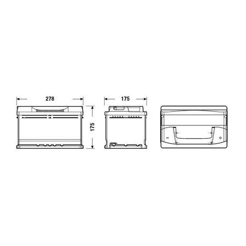 Batteria per Auto Fulmen FB712 71 Ah 670 A 12 V - bigeshop