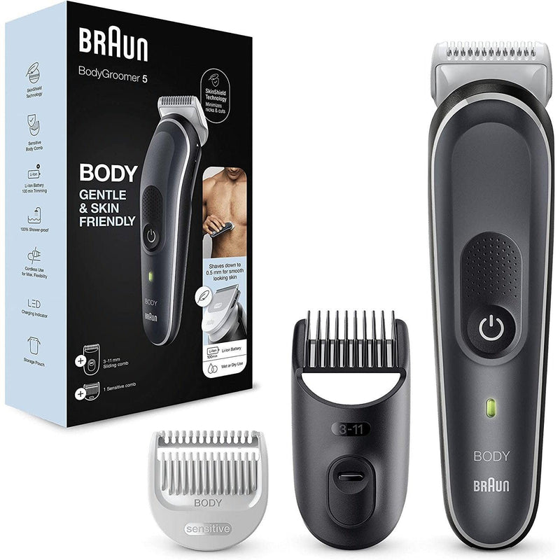 Braun Body Groomer 5 Rifinitore per Depilazione UomoG5350 Grigio e Bianco - bigeshop