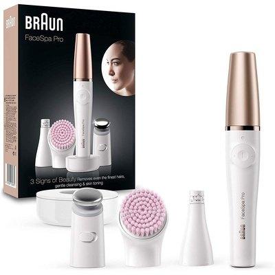 Braun FaceSpa Pro Depilatore Donna SE912 Bianco e Oro