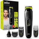 Braun Regolabarba Tagliacapelli Uomo Rasoio incluso, MGK3221 All-in-One Nero e Lime - bigeshop
