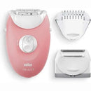 Braun Silk-épil 3 Depilatore Donna, Epilatore con Luce SmartLight, Accessori Inclusi, Delicato ed Efficace, Set Per Prime Depilazioni, Idea Regalo, SE 3-440 Bianco e Rosa - bigeshop