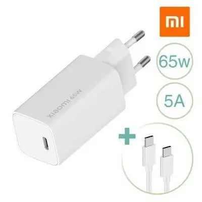 CARICABATTERIE XIAOMI Mi 65W Fast Charger GaN Tech USB-C RICARICA ULTRA RAPIDA