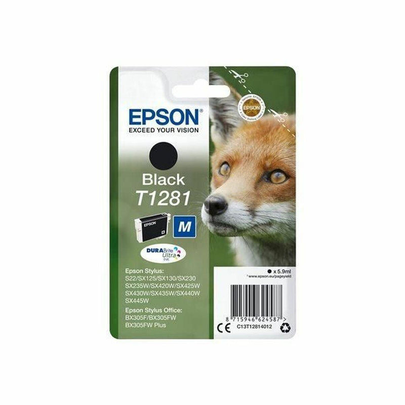 Cartuccia ad Inchiostro Originale Epson T1281 5,9 ml Nero - bigeshop