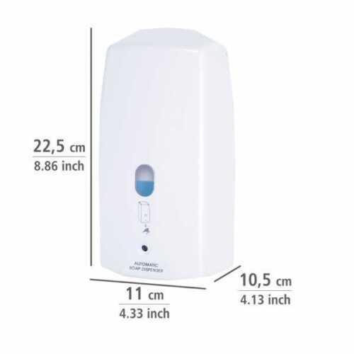 DISPENSER SAPONE infrarossi dosierer 650ml senza fori bagno e WC DOCCIA AUTOMATICO - bigeshop