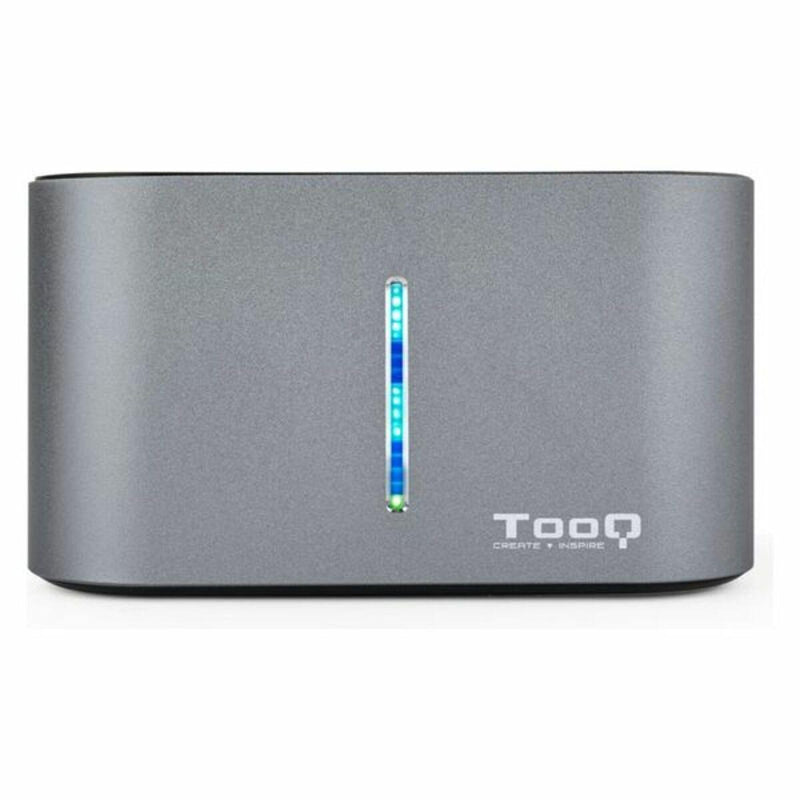 Dock Station Dual TooQ TQDS-805G 2.5"-3.5" HDD/SSD SATA USB 3.0 Grigio - bigeshop