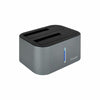 Dock Station Dual TooQ TQDS-805G 2.5"-3.5" HDD/SSD SATA USB 3.0 Grigio - bigeshop