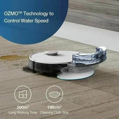 Ecovacs Deebot OZMO T8 Pure Robot Aspirapolvere e Lavapavimenti - Bianco