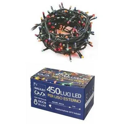 Galileo Luci Minilucciole Esterno 450 Lampadine 20.2mt Multicolore