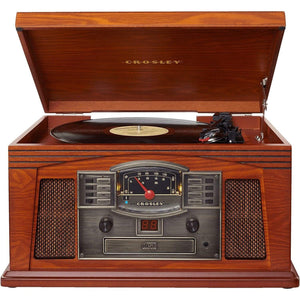 Giradischi Crosley Lancaster Entertainment Lettore CD E Radio FM Bluetooth, paprica - bigeshop