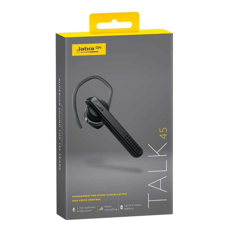 Jabra Talk 45 Bluetooth HF nero - CHIAMATE 6H / 8 GIORNI DI STANDBY - bigeshop