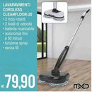 lavapavimenti cordless cleanfloor 20 PULITORE A VAPORE COLORE SOLO BIANCO