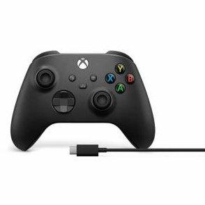 Microsoft Xbox Serie X/S Controller Black + Cavo W10-0