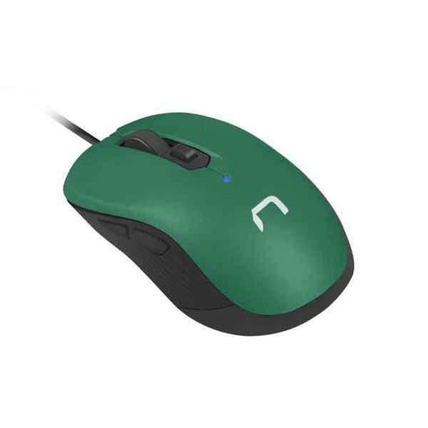 Mouse con Cavo e Sensore Ottico Natec DRAKE 3200 DPI Verde - bigeshop