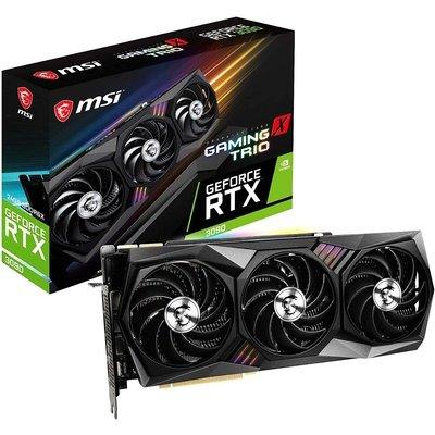 MSI GeForce RTX 3090 GAMING X TRIO 24G TRI FROZR 2, TORX Fan 4.0, 24 GB GDDR6X, 384 bit, PCI Express Gen 4, DisplayPort v1.4a, HDMI 2.1, Zero Frozr, ideale per 4K, Ray Tracing