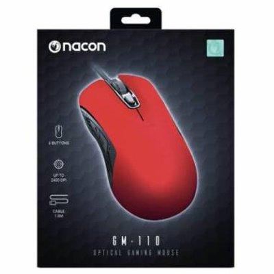 Nacon Mouse Ottico Gaming GM-110 Rosso