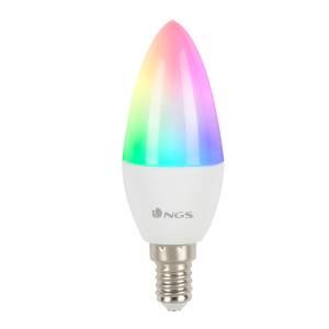 NGS Lampadina Smart RGB Gleam514C E14 Bluetooth 5W 500Lumen-0