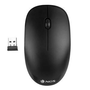 NGS Mouse Wireless Fog 1000dpi 2 tasti Nero-0