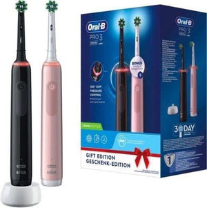 Oral-B Pro 3-3900N. 2 Spazzolini Elettriche, 3 Modalità di Velocita. - bigeshop