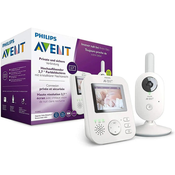 Philips AVENT Scd833/26 Ricetrasmittenti per Bambini di Video A Colore 2,7 " Mbp - bigeshop