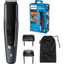 Philips BT5509/16 Serie 5000 Regolabarba con Lame in Metallo, Utilizzo con e senza Filo, 2 Pettini e Rifinitore di Precisione - bigeshop
