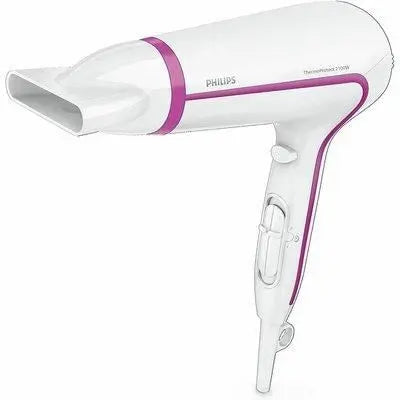Philips HP8230/60 Asciugacapelli ThermoProtect, 2100 W, colore: bianco/rosa