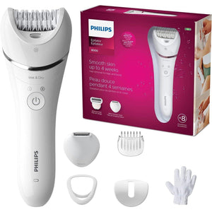 Philips Serie 8000 Wet & Dry epilatore con 6 accessori (Modello BRE715/00) - bigeshop