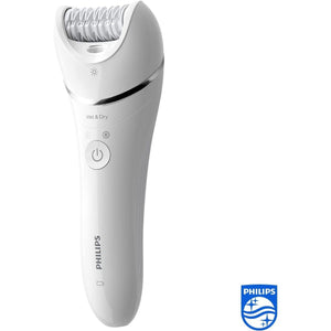 Philips Serie 8000 Wet & Dry epilatore con 6 accessori (Modello BRE715/00) - bigeshop