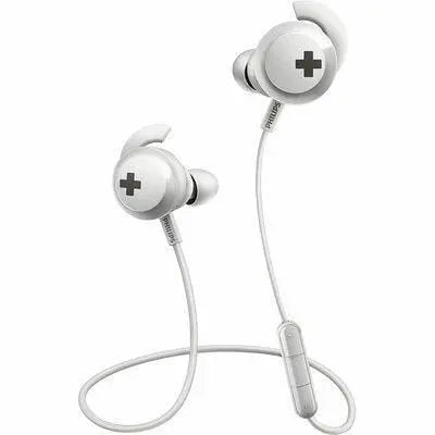 Philips SHB4305WT/00 Cuffie Auricolari in Ears, Bluetooth, Bass+, Bianco