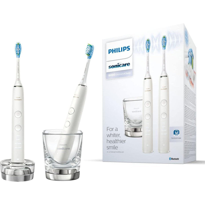 Philips Sonicare 9000 2 Spazzolini Elettrici Sonici con Bicchiere di Ricarica (modello HX9914/55) - bigeshop