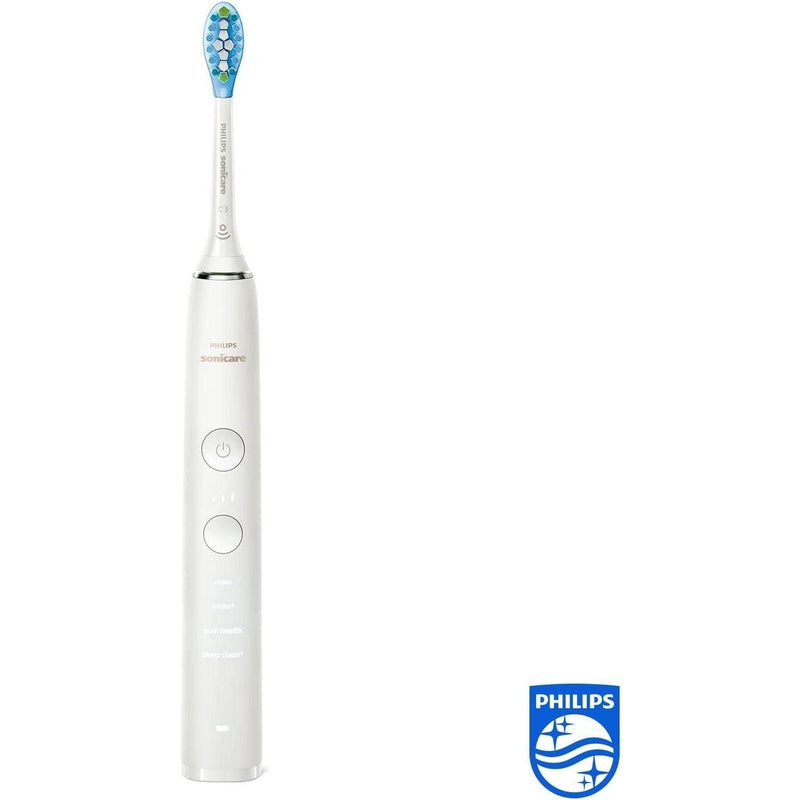 Philips Sonicare Spazzolino Elettrico Sonico Diamondclean 9000 E Sistema Di Pulizia Interdentale Airfloss Ultra, Bianco - 1100 Gr - bigeshop