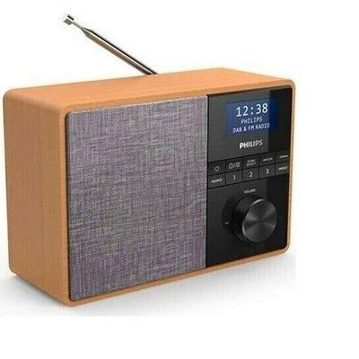 Philips TAR5505/10 radio Portatile Digitale Nero, Grigio, Legno